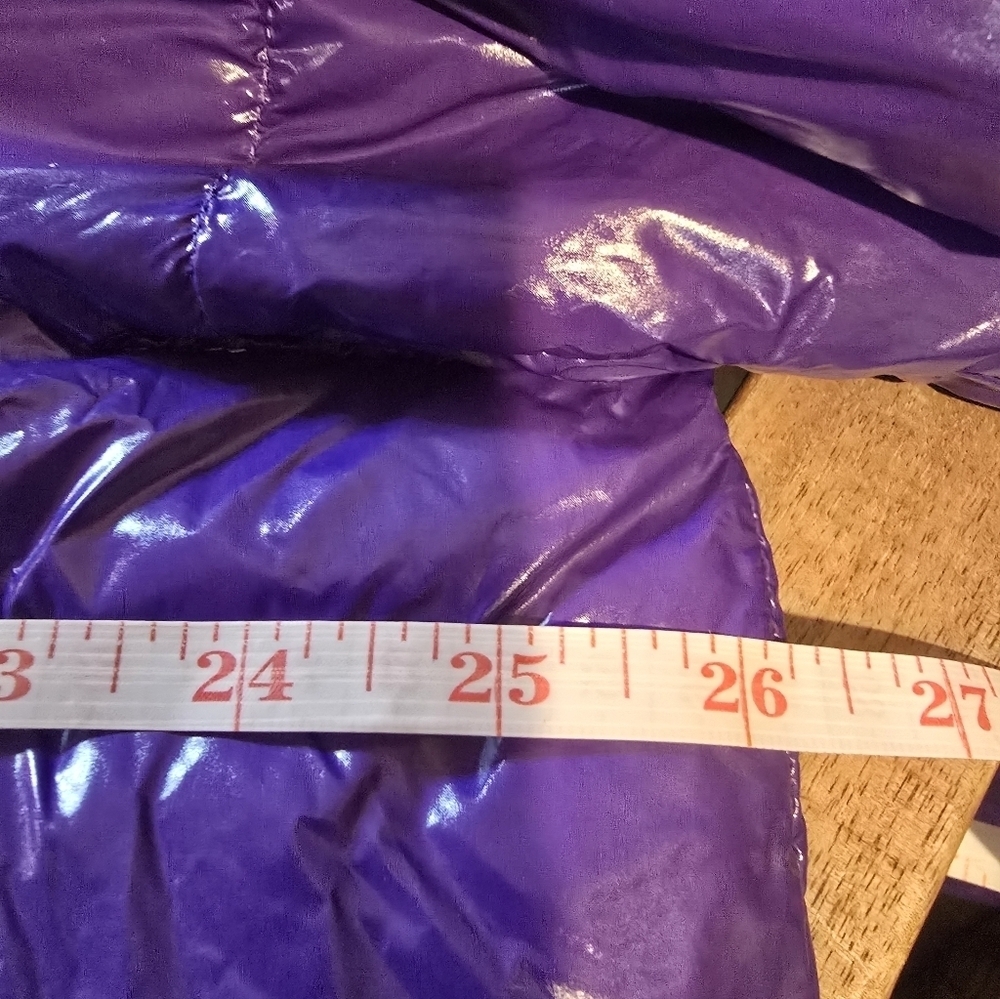 Sam Edelman Shiny Purple Puffer Jacket - Picture 6 of 6